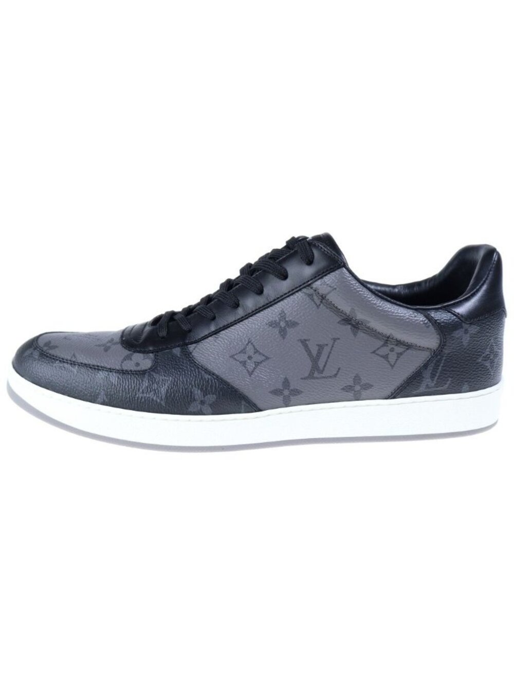 Louis Vuitton Rivoli Line Monogram Sneakers Black Gray 12